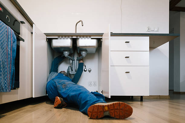 Professional Drain Cleaning technician working in Connelly Springs, NC